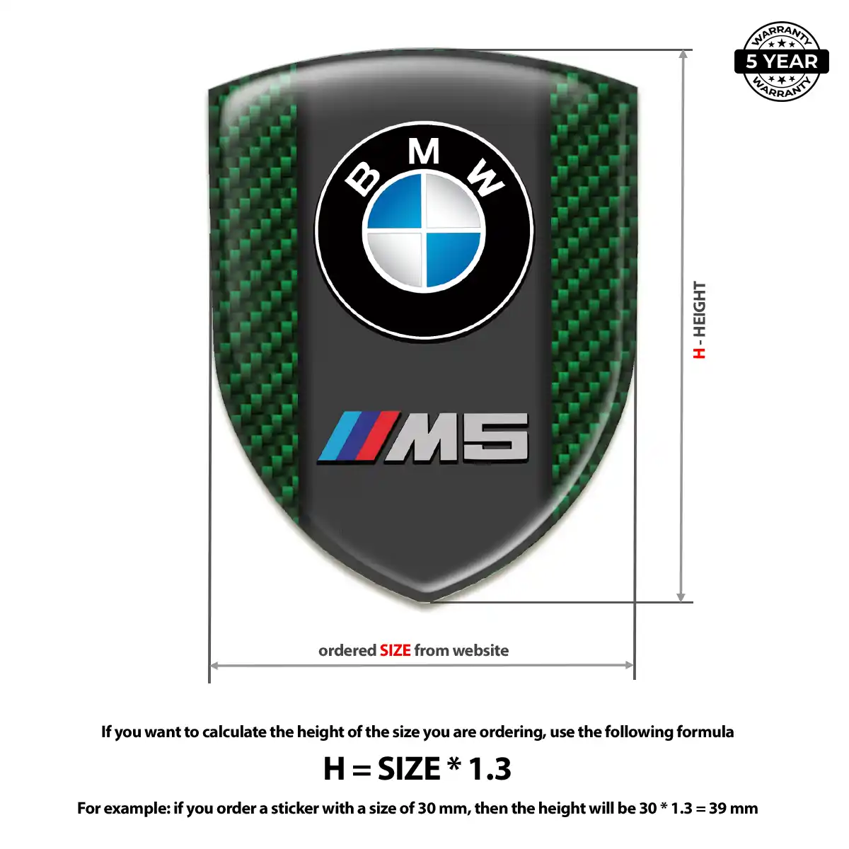 BMW 3D Badge Sticker Elite Finish