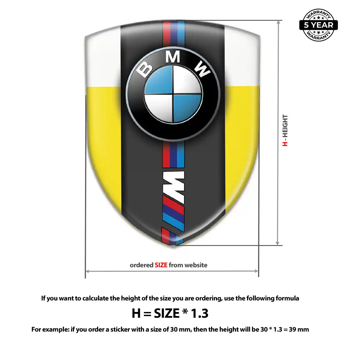 BMW 3D Badge Sticker Exclusive Series