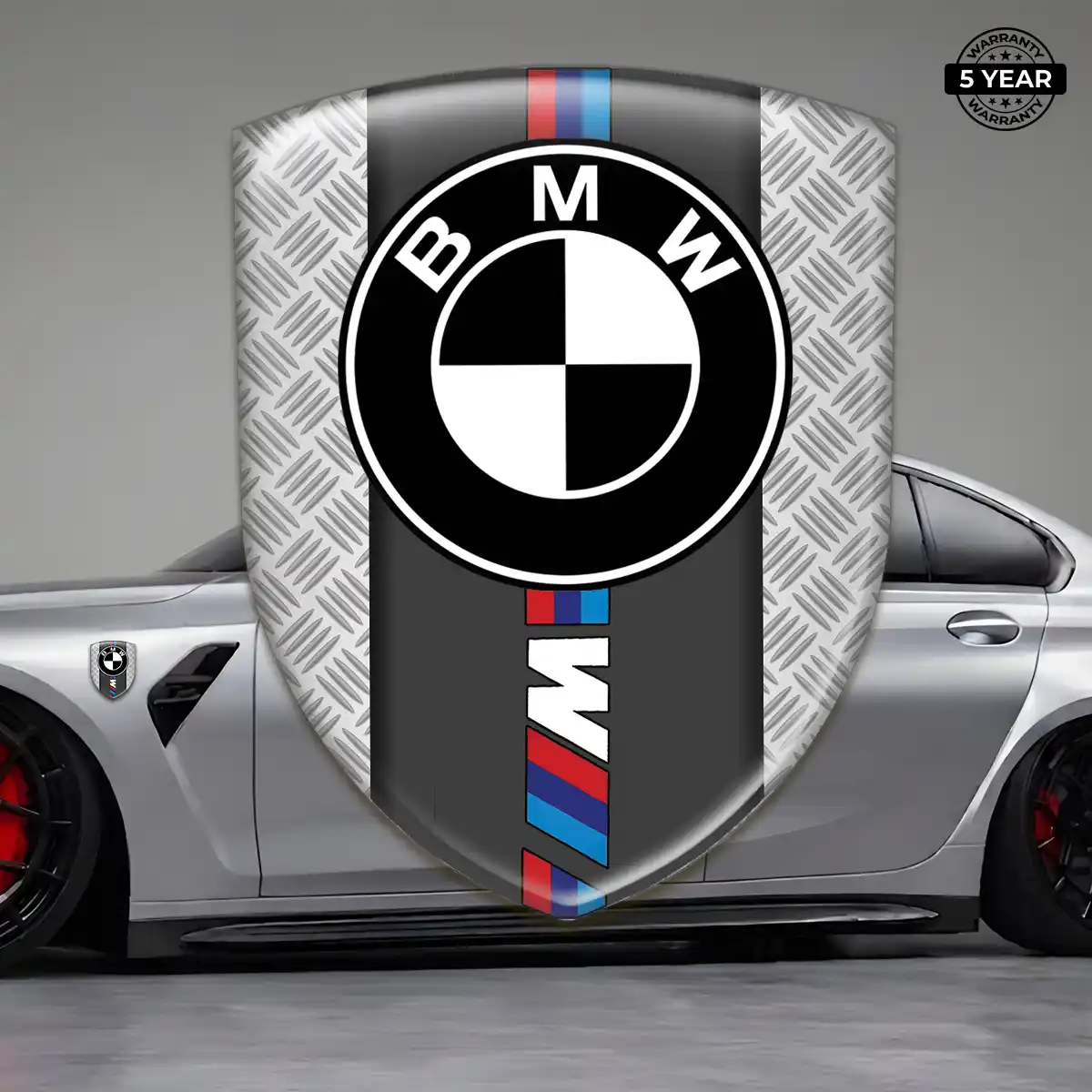 BMW 3D Badge Sticker Refined Design