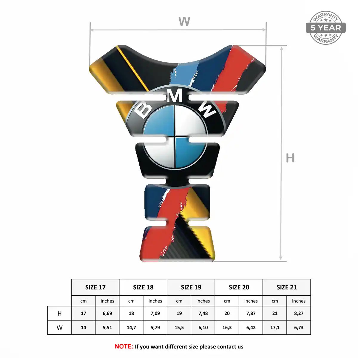 BMW 3D Domed Tank Pad Prestige Line