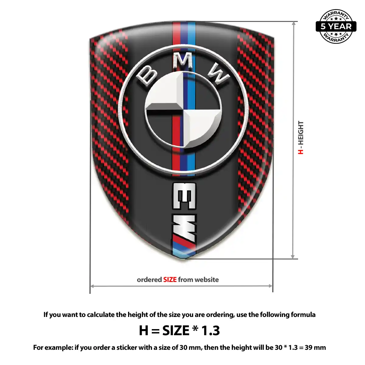 BMW 3D Emblem Sticker Deluxe Edition