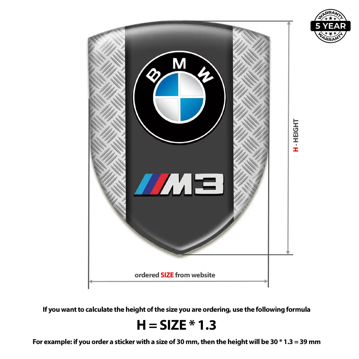 BMW 3D Emblem Sticker Elite Finish