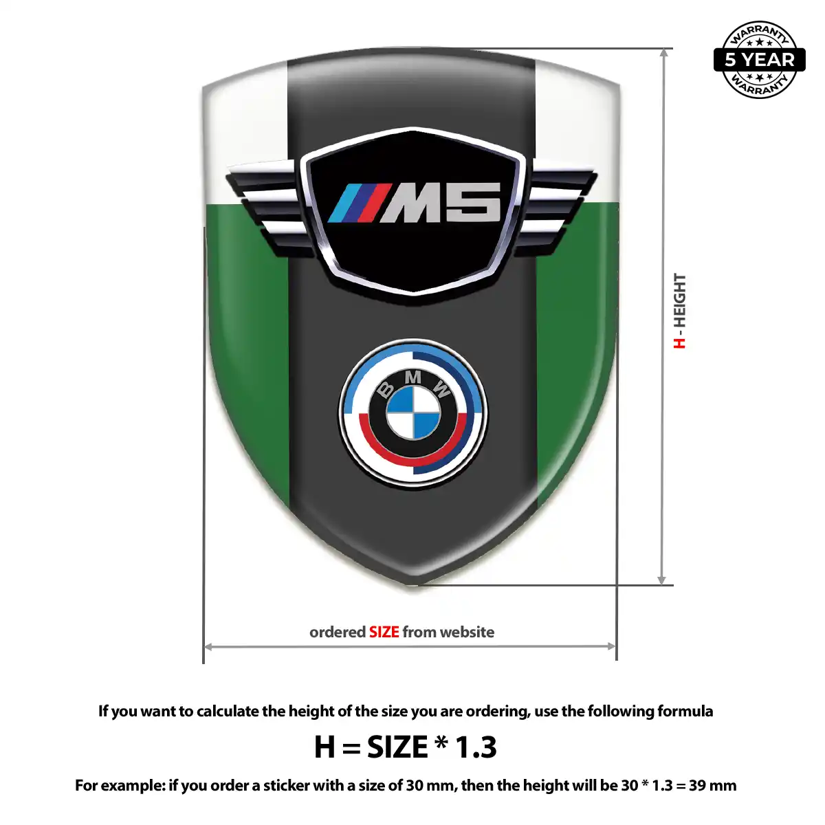 BMW 3D Emblem Sticker Prime Quality