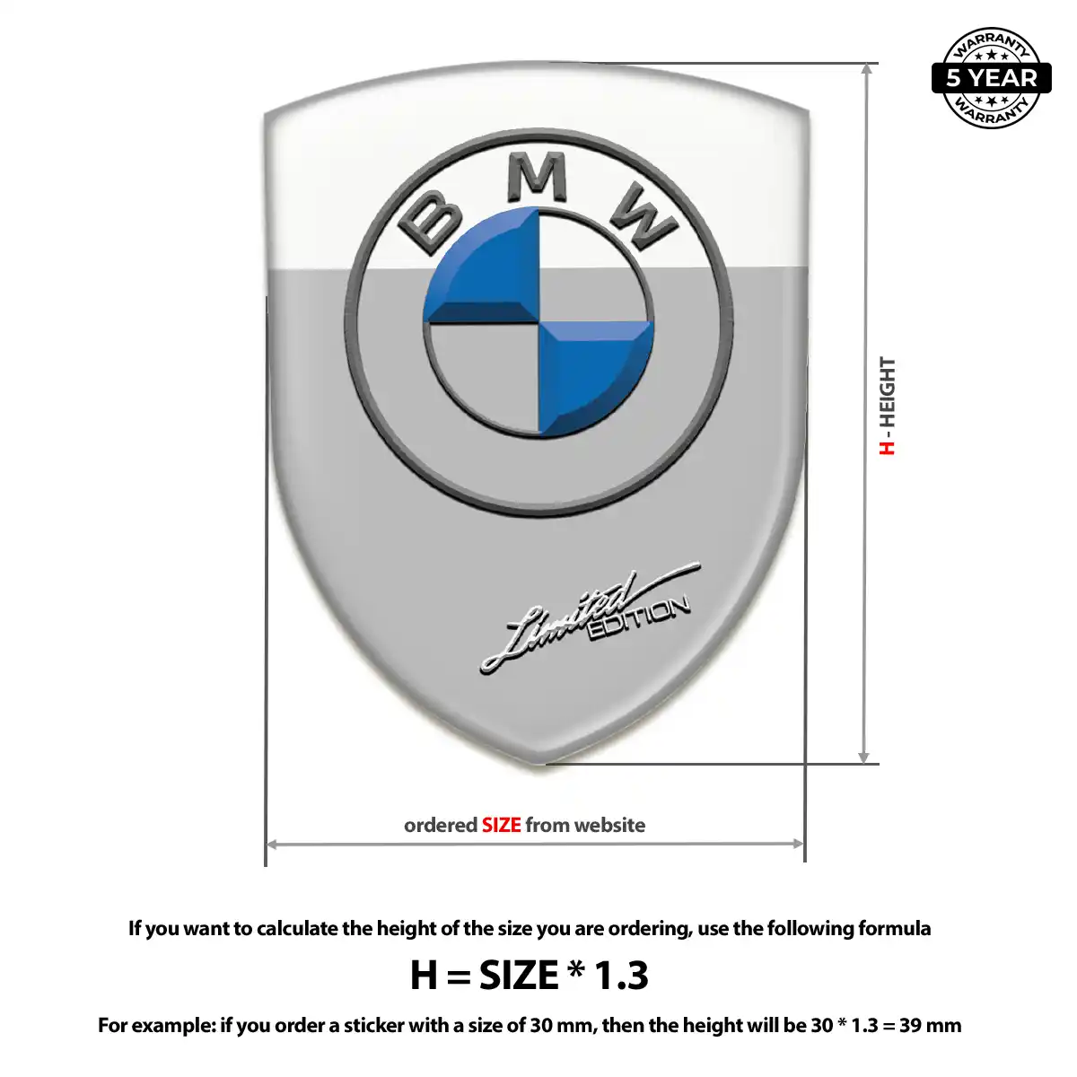BMW 3D Gel Sticker Exclusive Series