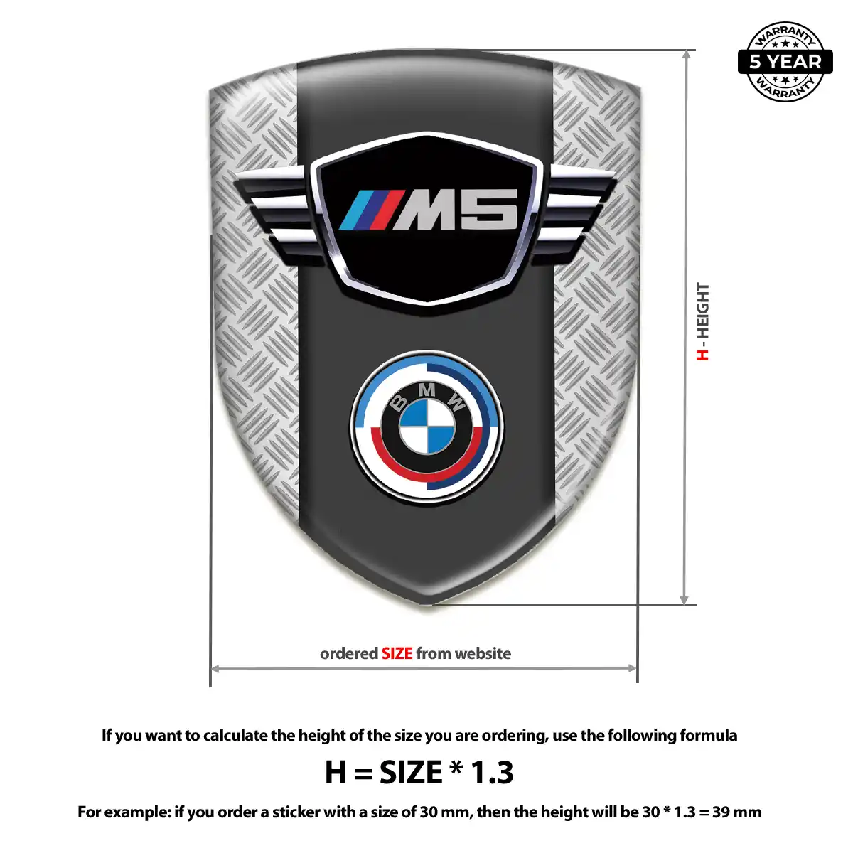 BMW 3D Gel Sticker Prestige Line