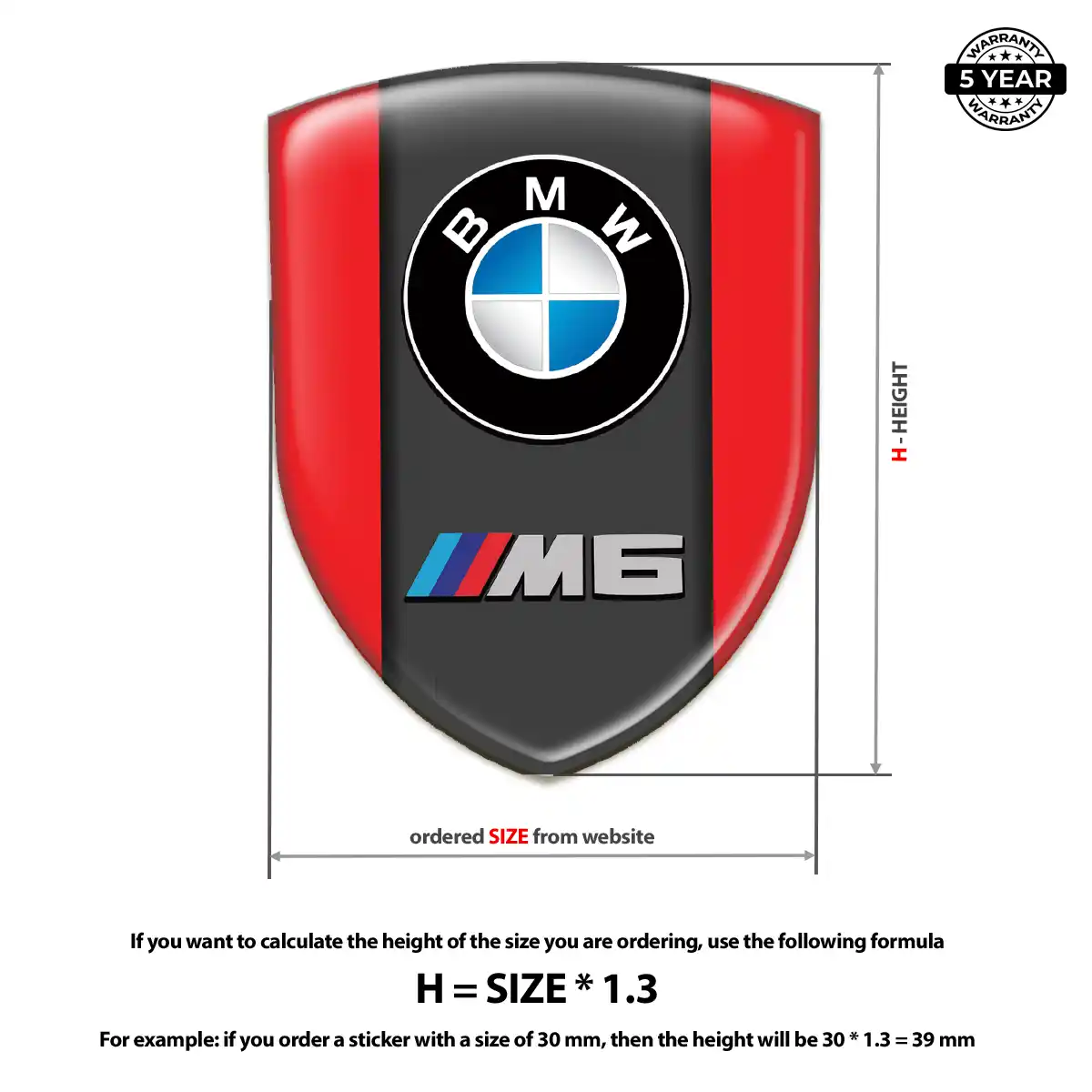 BMW 3D Gel Sticker Superior Craft
