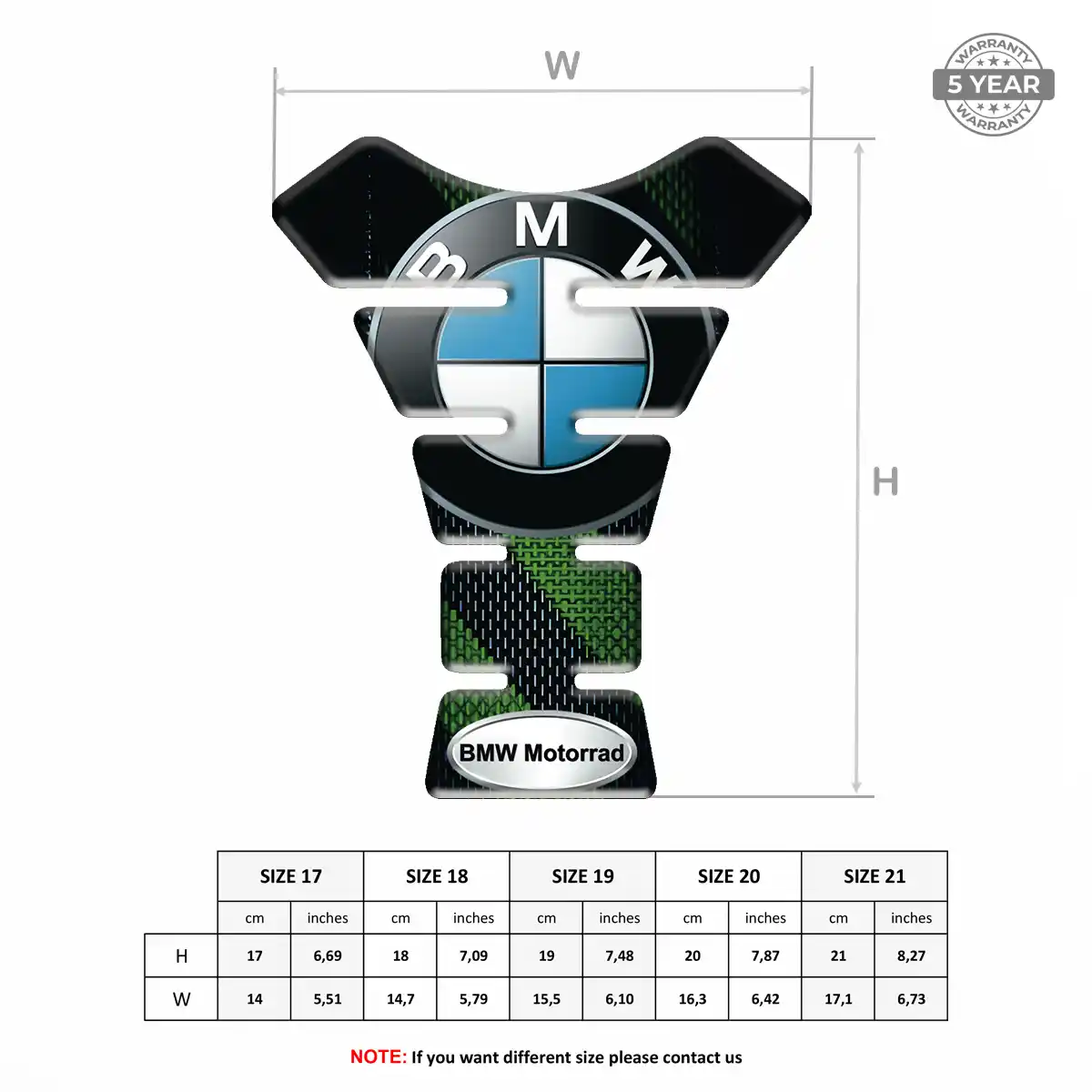 BMW 3D Gel Tank Pad Exclusive Series