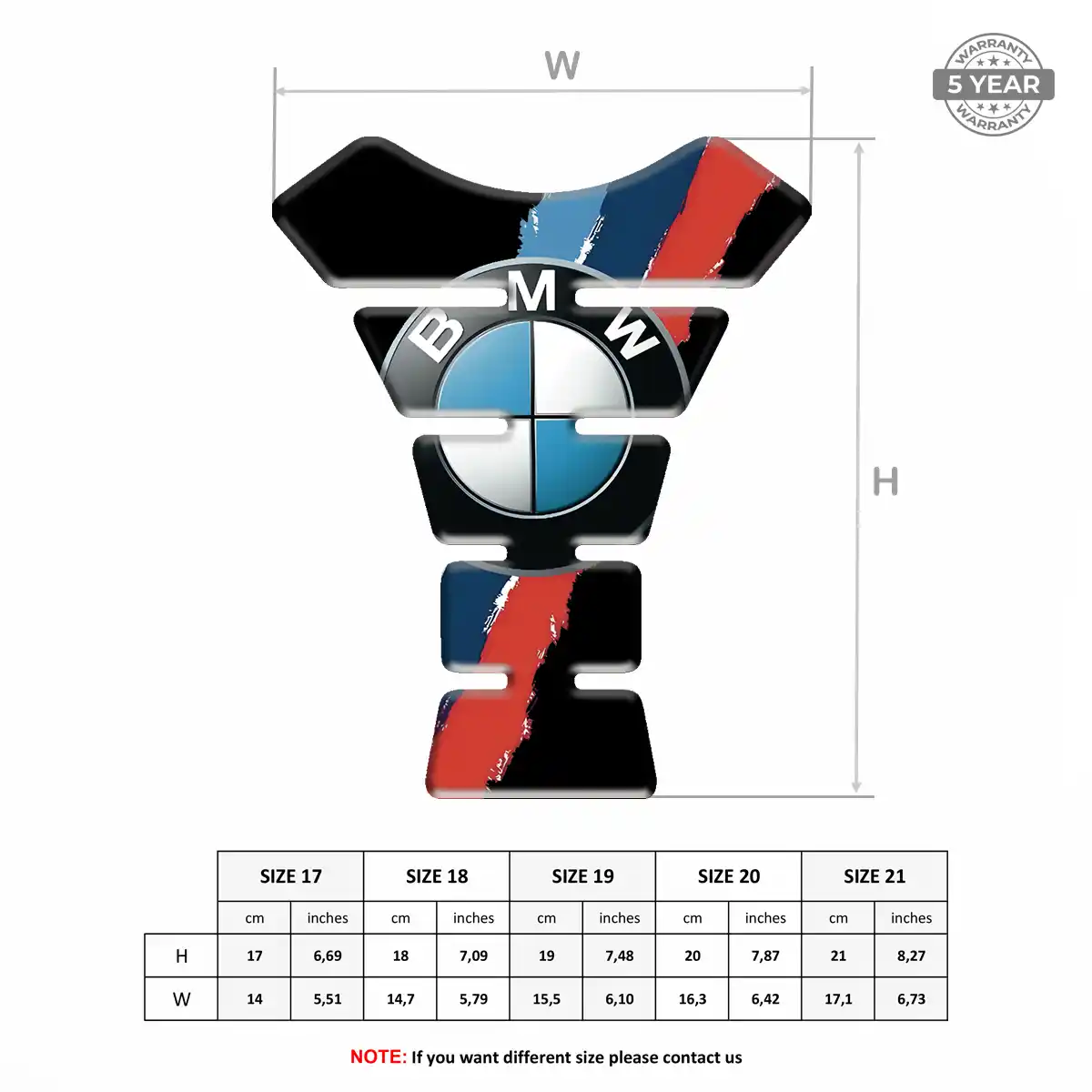 BMW 3D Gel Tank Pad Noble Edition