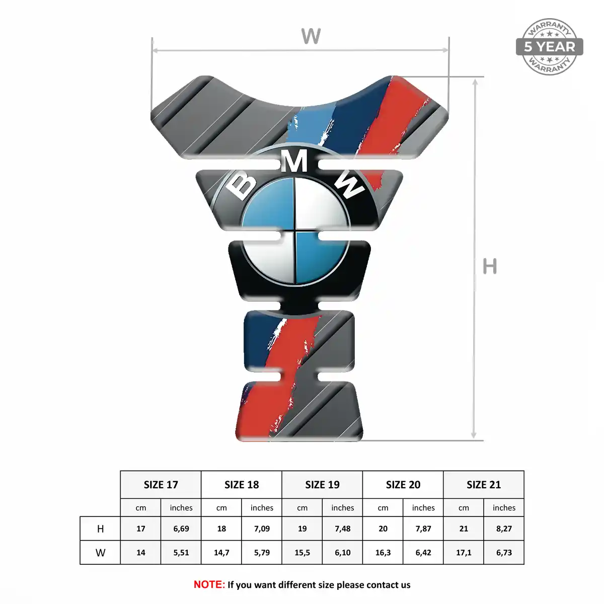 BMW 3D Gel Tank Pad Refined Design