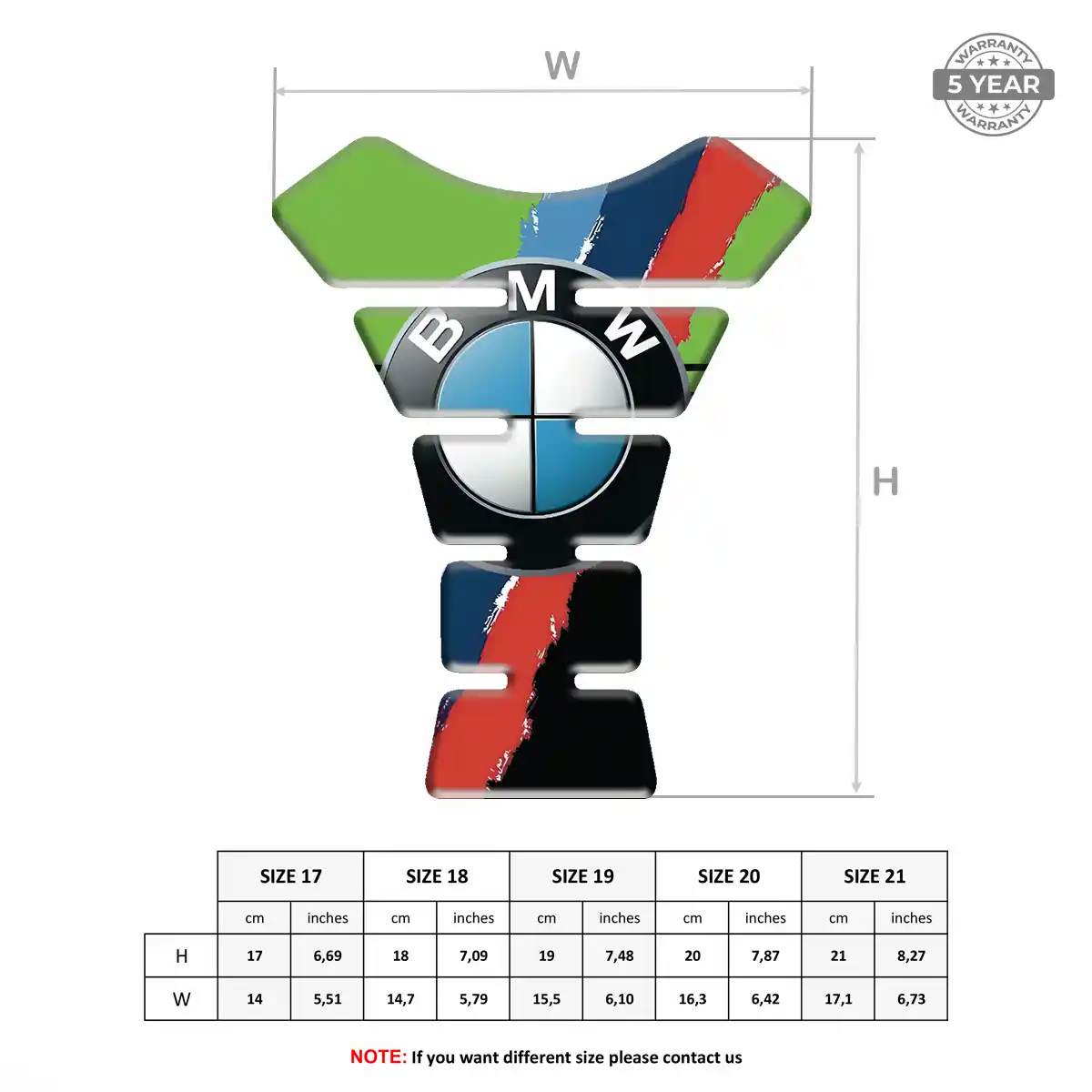 BMW 3D Gel Tank Pad Signature Grade