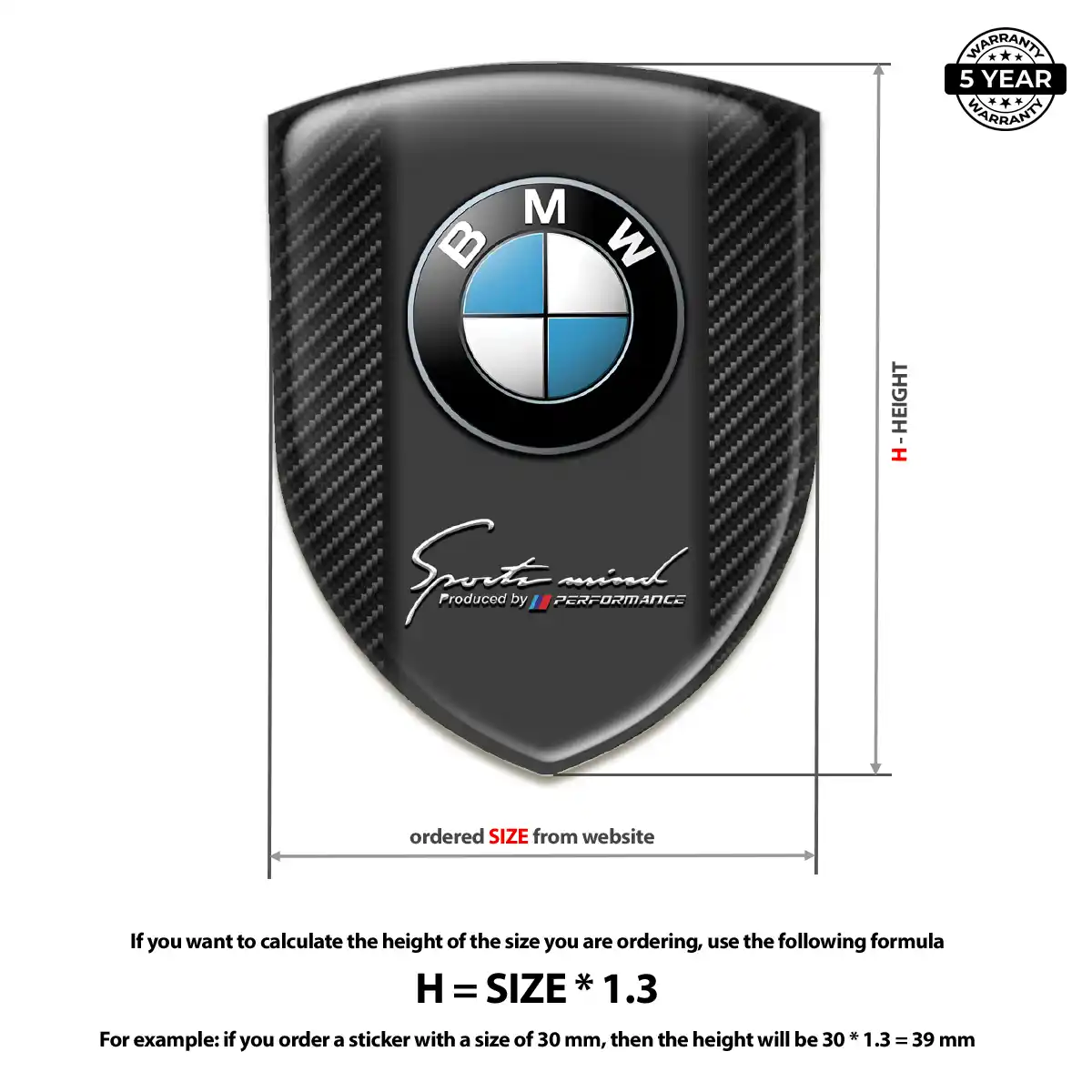 BMW 3D Logo Sticker Deluxe Edition