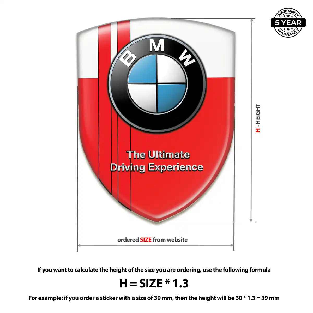 BMW 3D Logo Sticker Exclusive Series