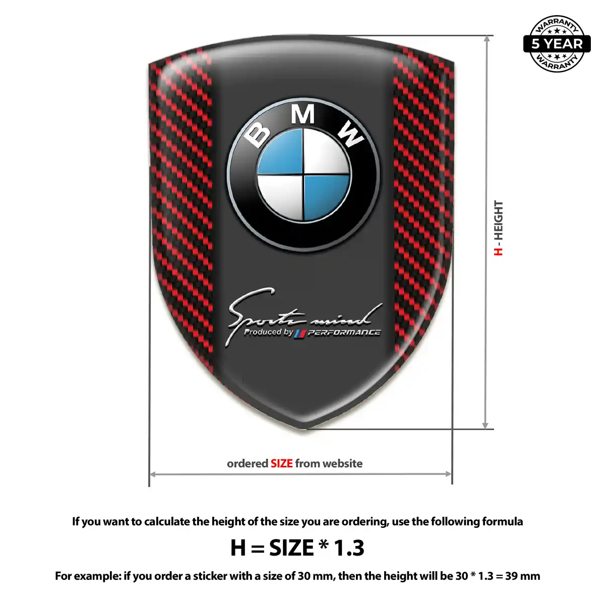 BMW 3D Logo Sticker Prestige Line