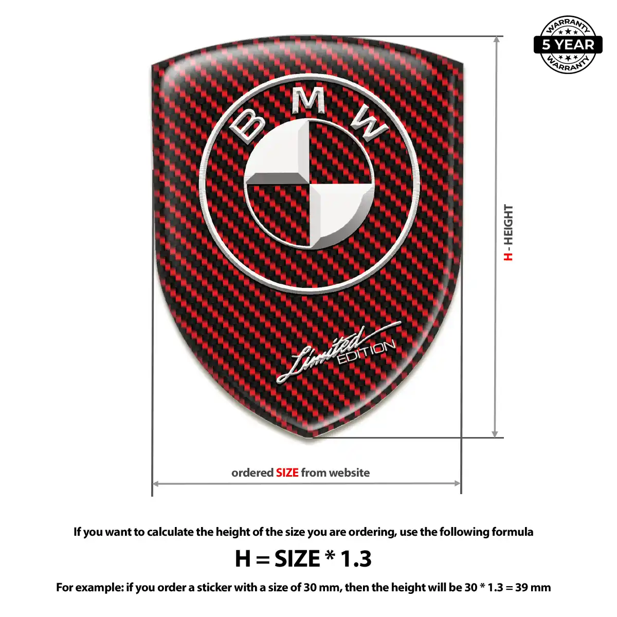 BMW 3D Logo Sticker Prime Quality