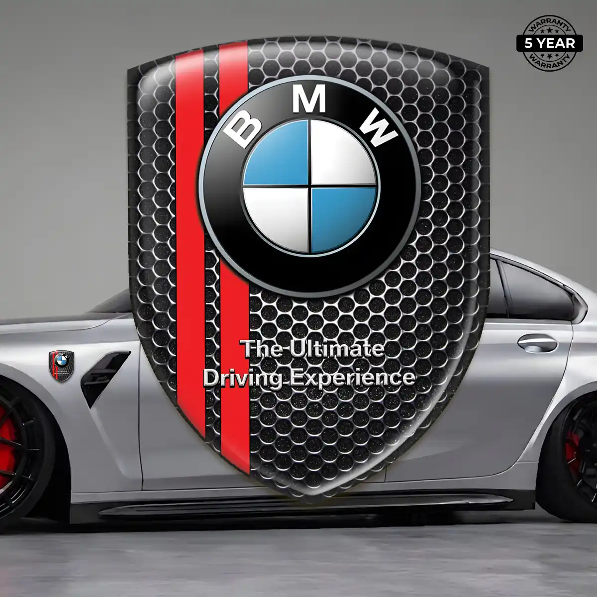 BMW 3D Logo Sticker Sleek Style