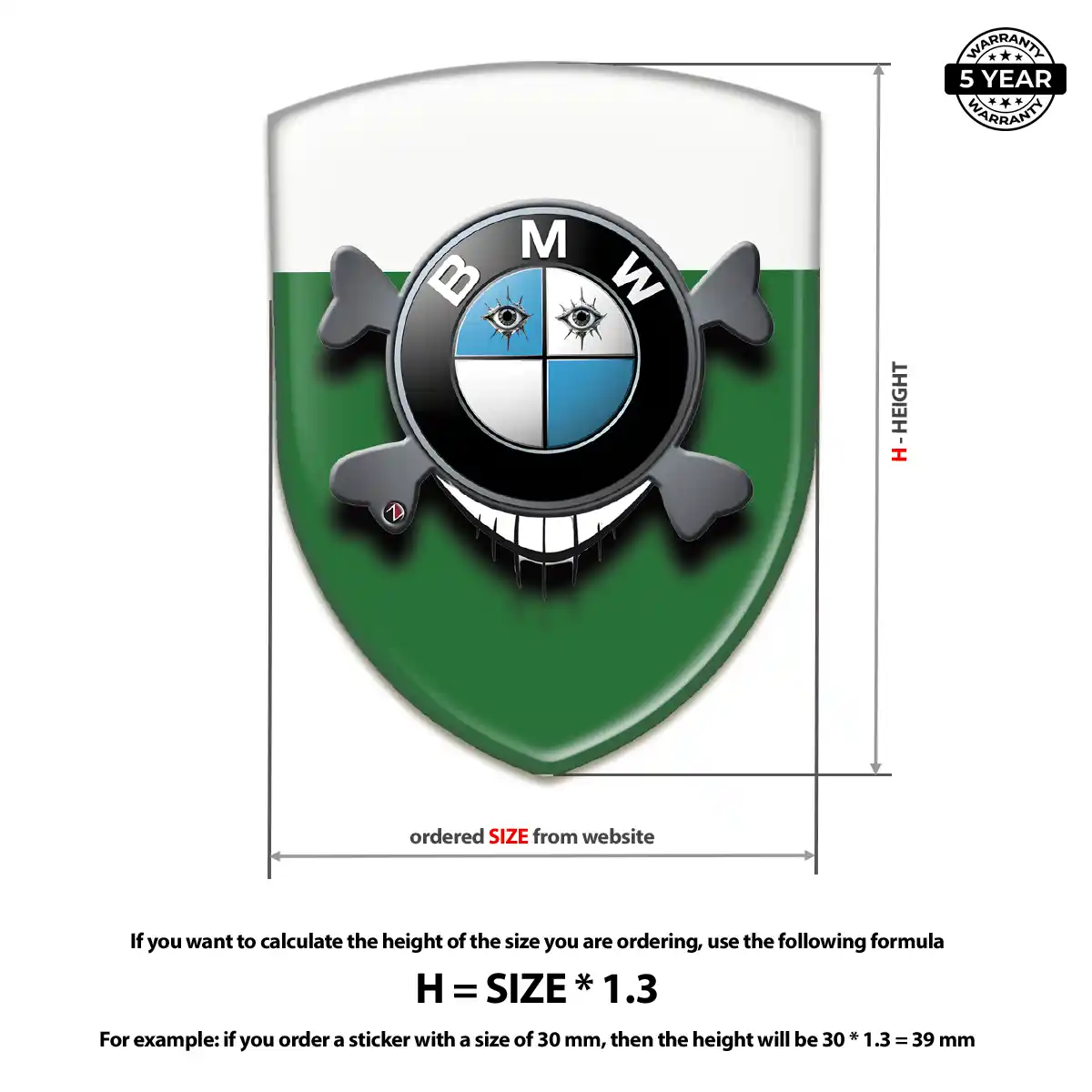 BMW 3D Resin Sticker Deluxe Edition