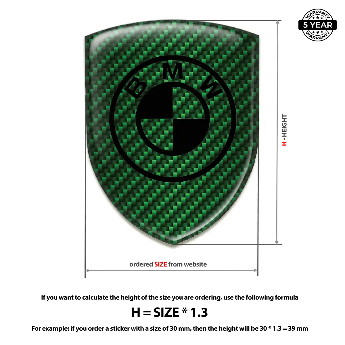 BMW 3D Resin Sticker Prestige Line