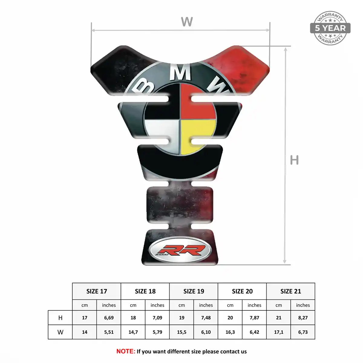 BMW 3D Tank Pad Prime Quality