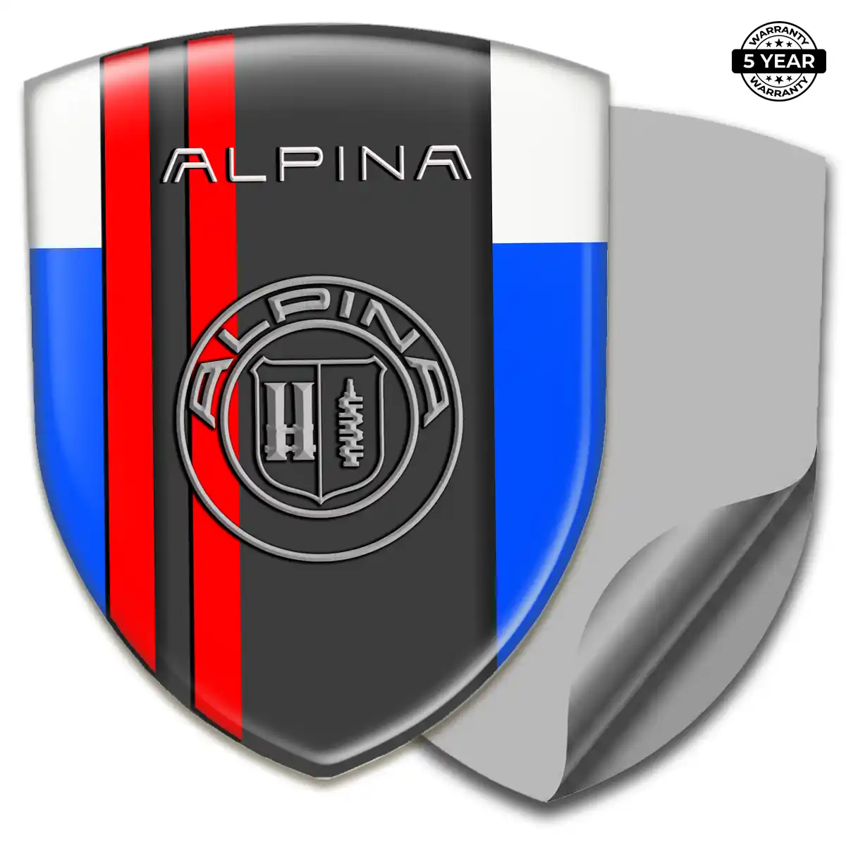 BMW Alpina 3D Badge Sticker Sleek Style