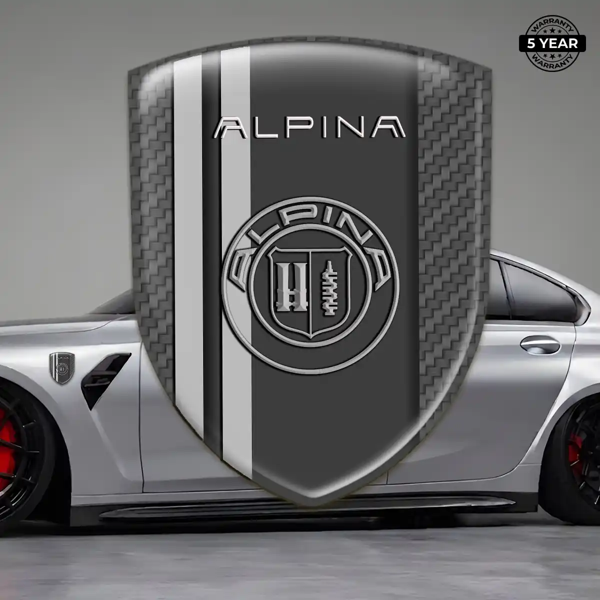BMW Alpina 3D Domed Sticker Refined Design