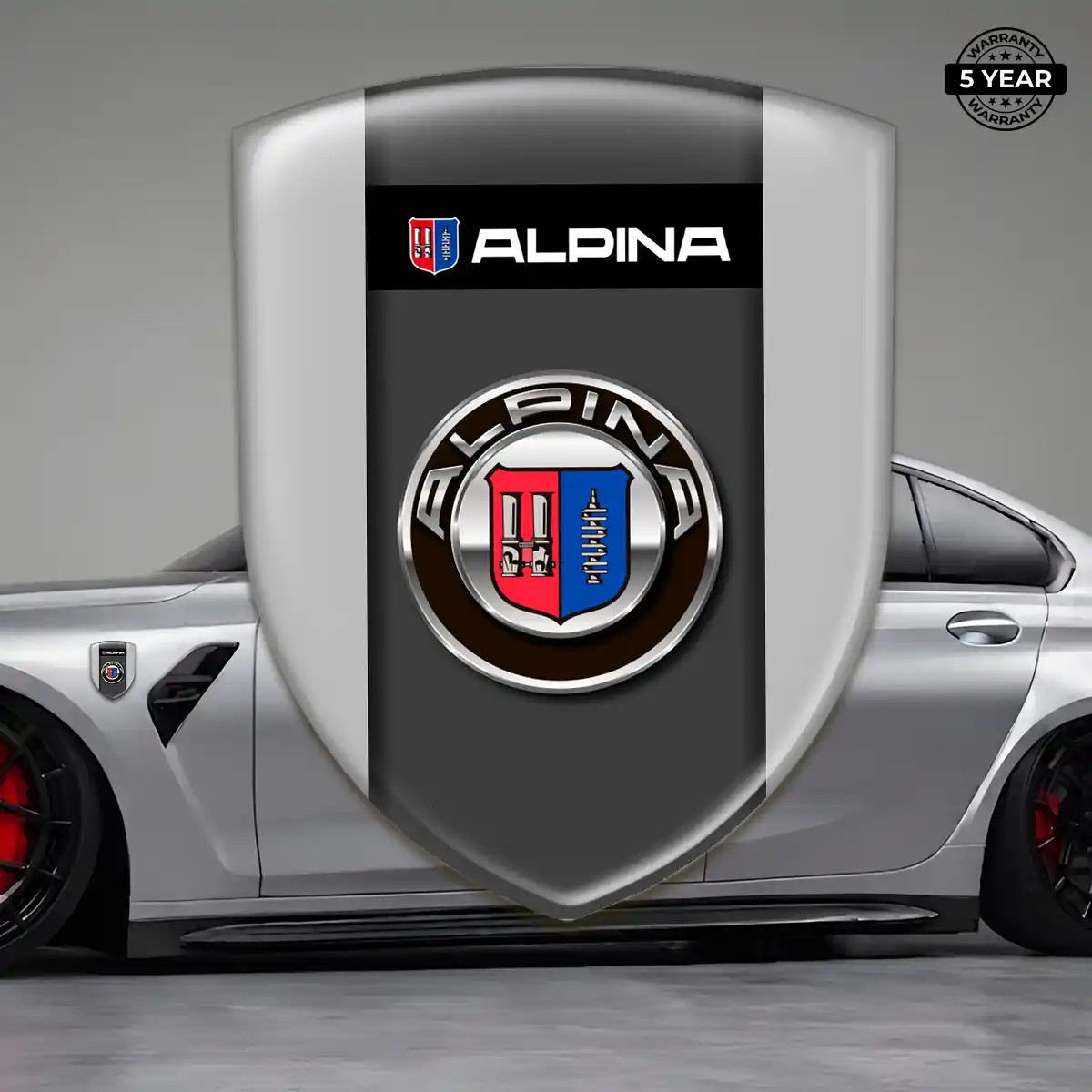 BMW Alpina 3D Emblem Sticker Refined Design