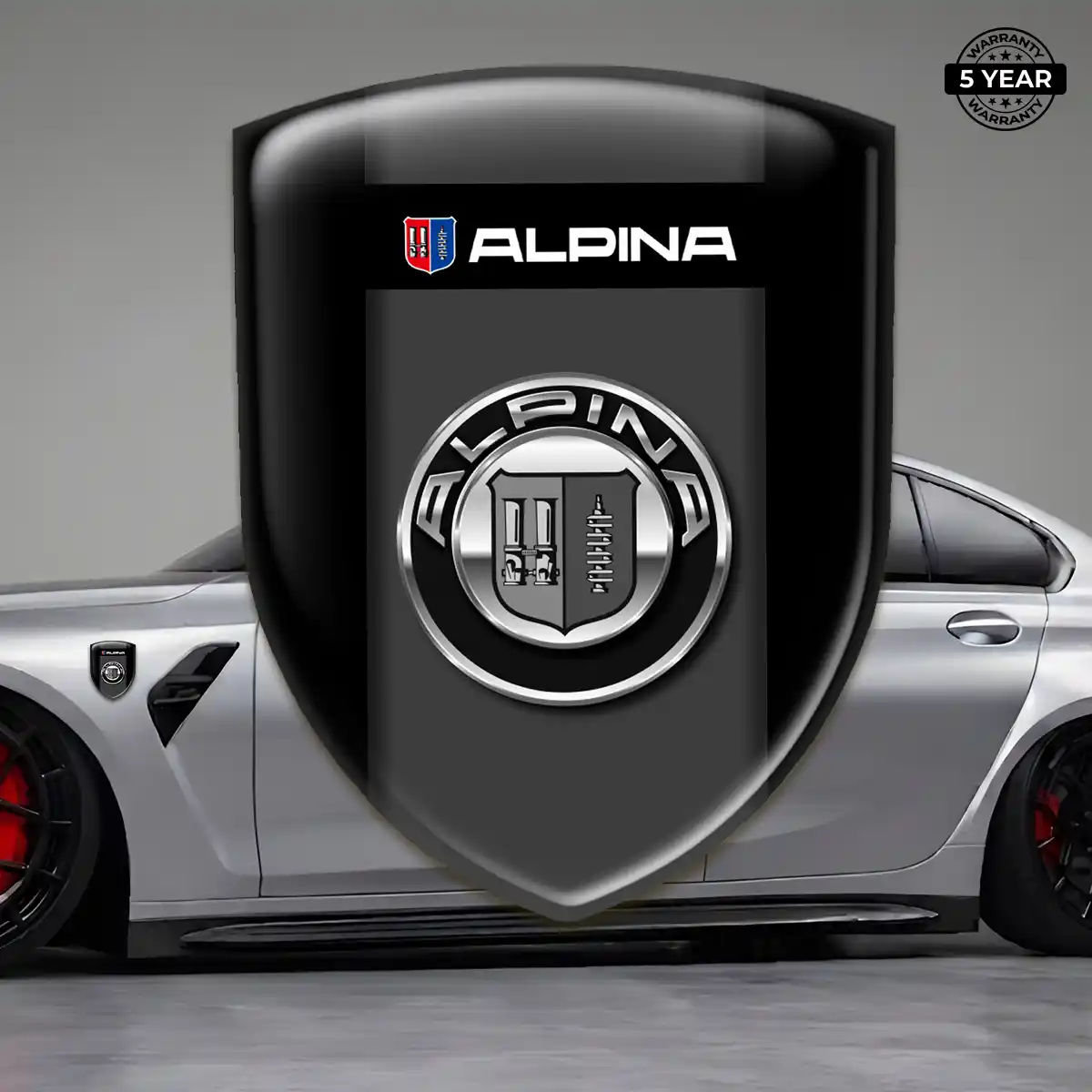 BMW Alpina 3D Gel Sticker Refined Design