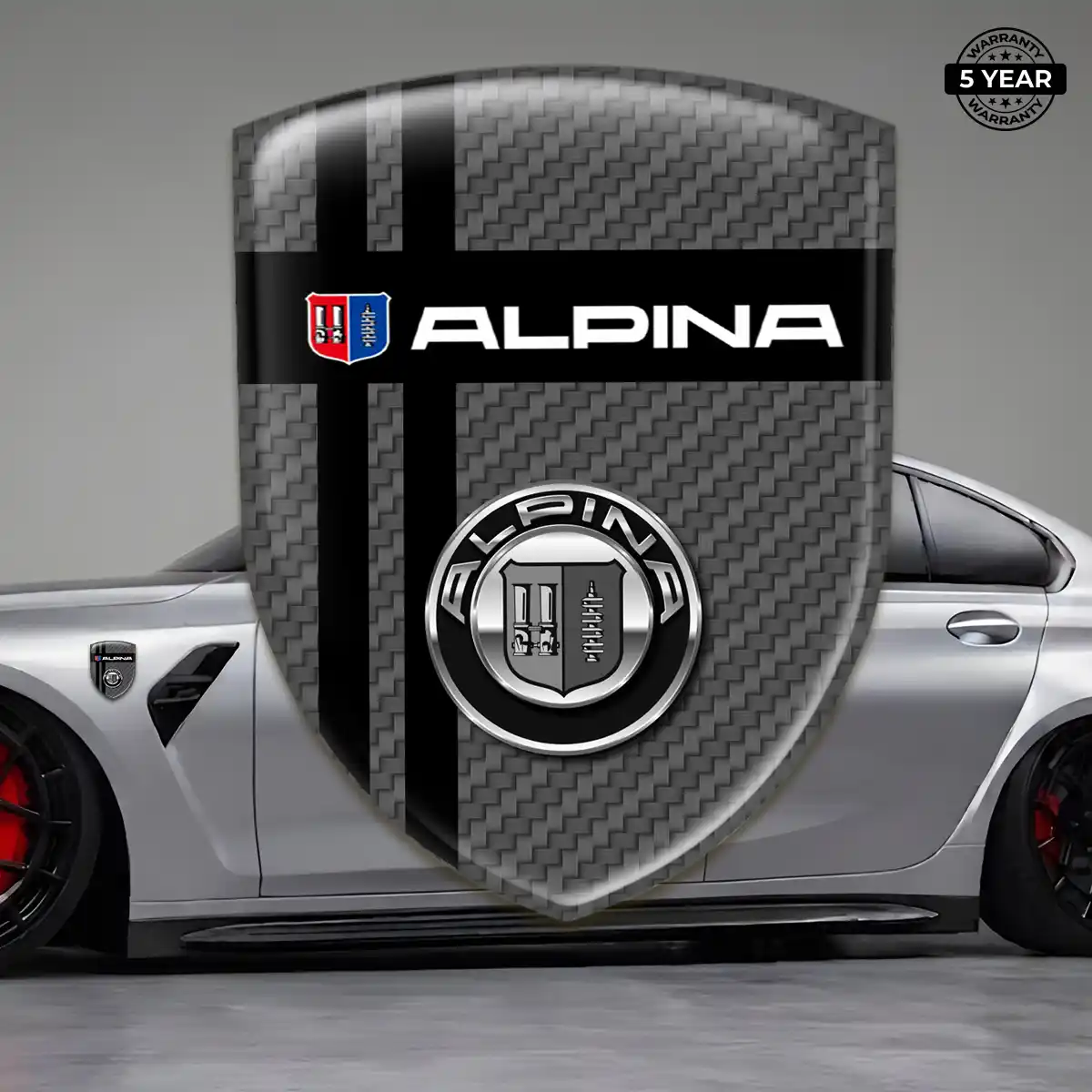 BMW Alpina 3D Gel Sticker Sleek Style