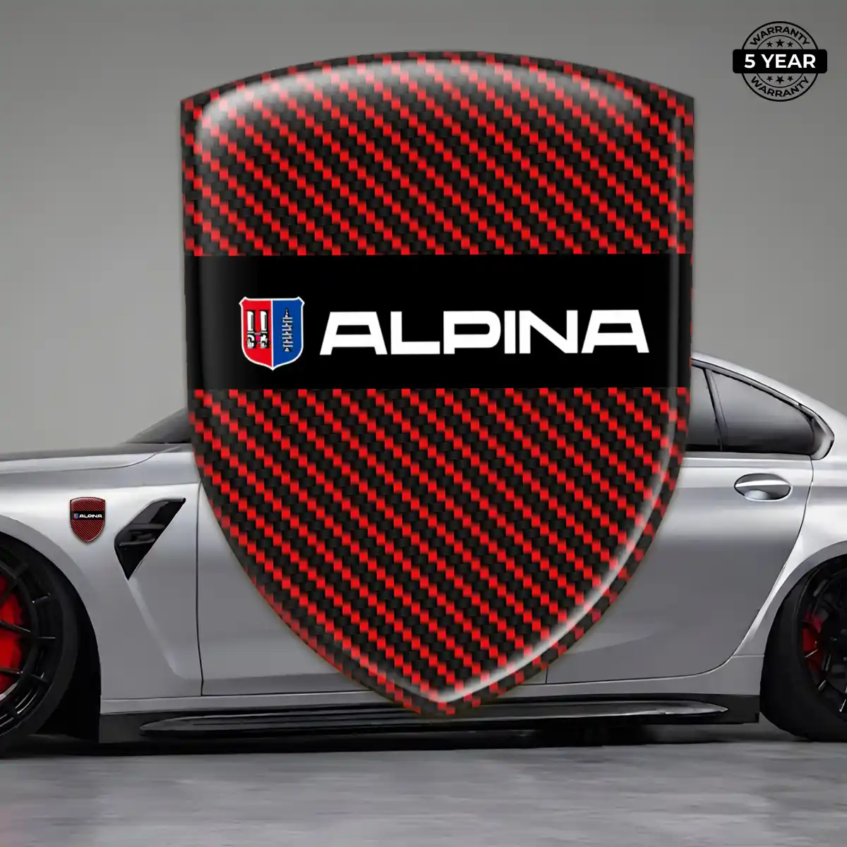 BMW Alpina 3D Logo Sticker Elite Finish