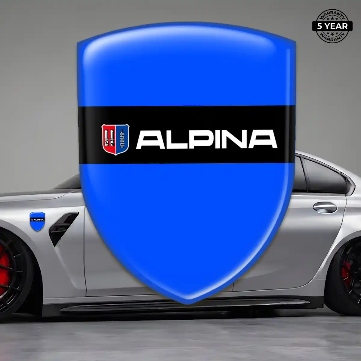 BMW Alpina 3D Logo Sticker Refined Design