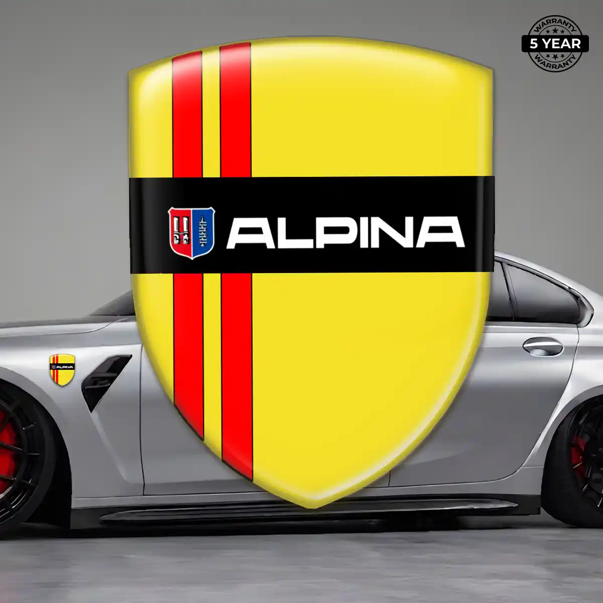 BMW Alpina 3D Logo Sticker Sleek Style