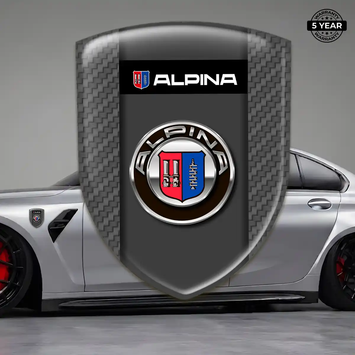 BMW Alpina 3D Resin Sticker Sleek Style