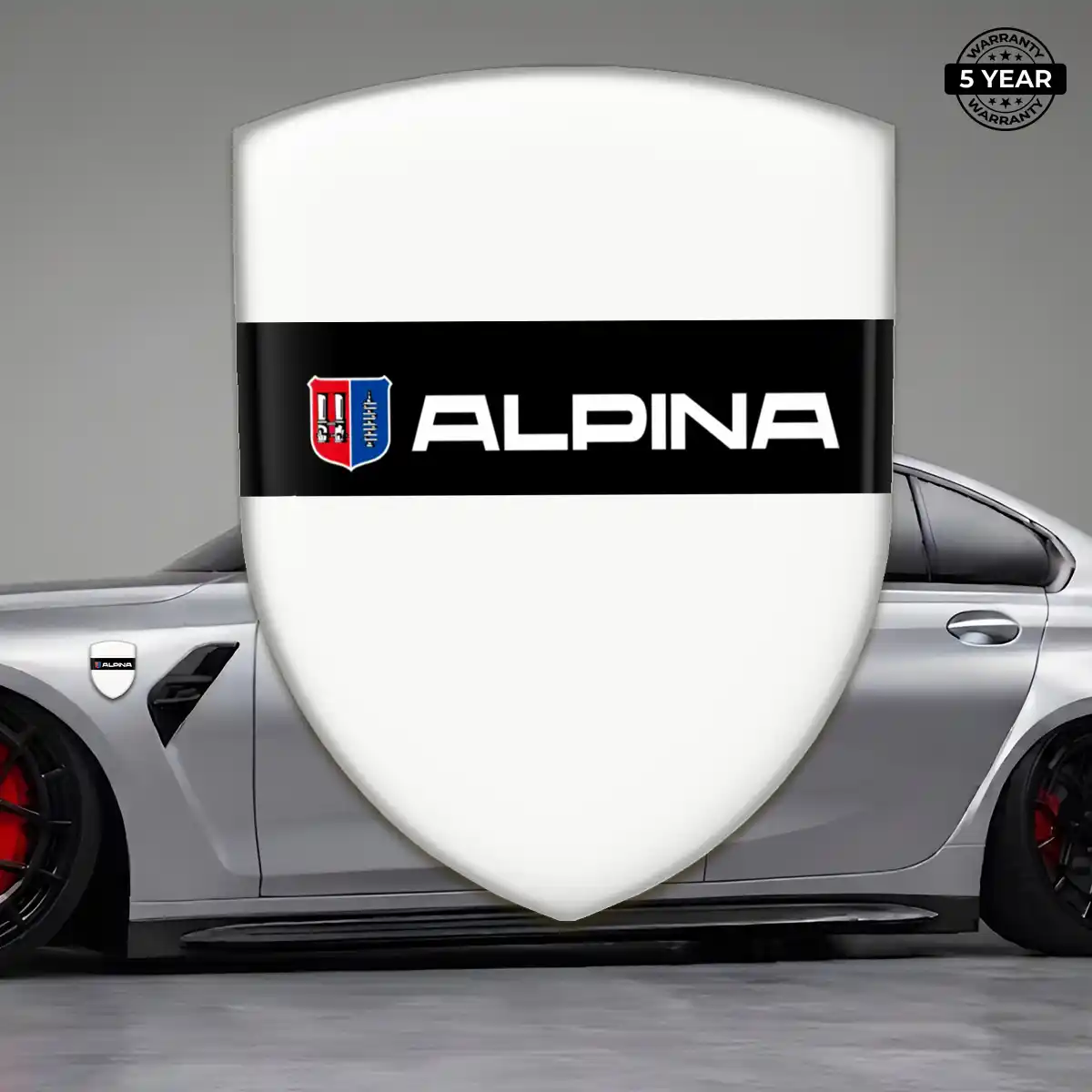 BMW Alpina Automotive Emblem Sticker Refined Design