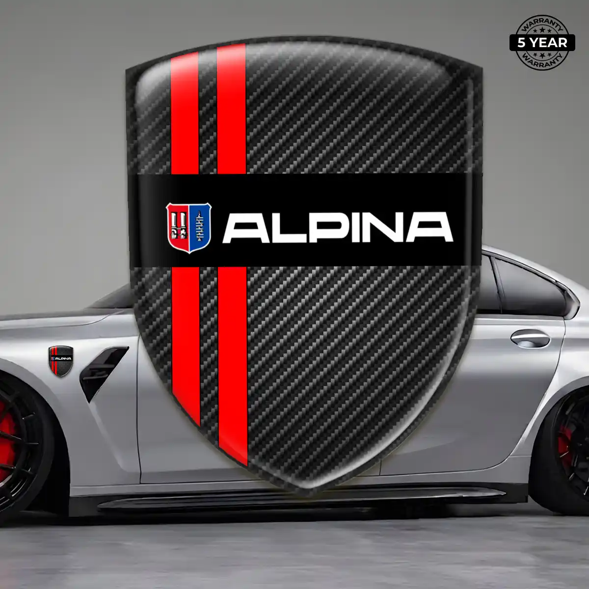 BMW Alpina Automotive Logo Sticker Refined Design