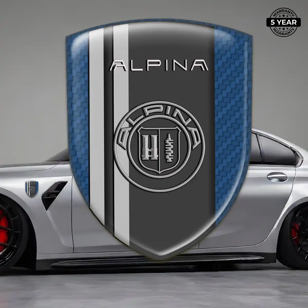 BMW Alpina Automotive Logo Sticker Sleek Style