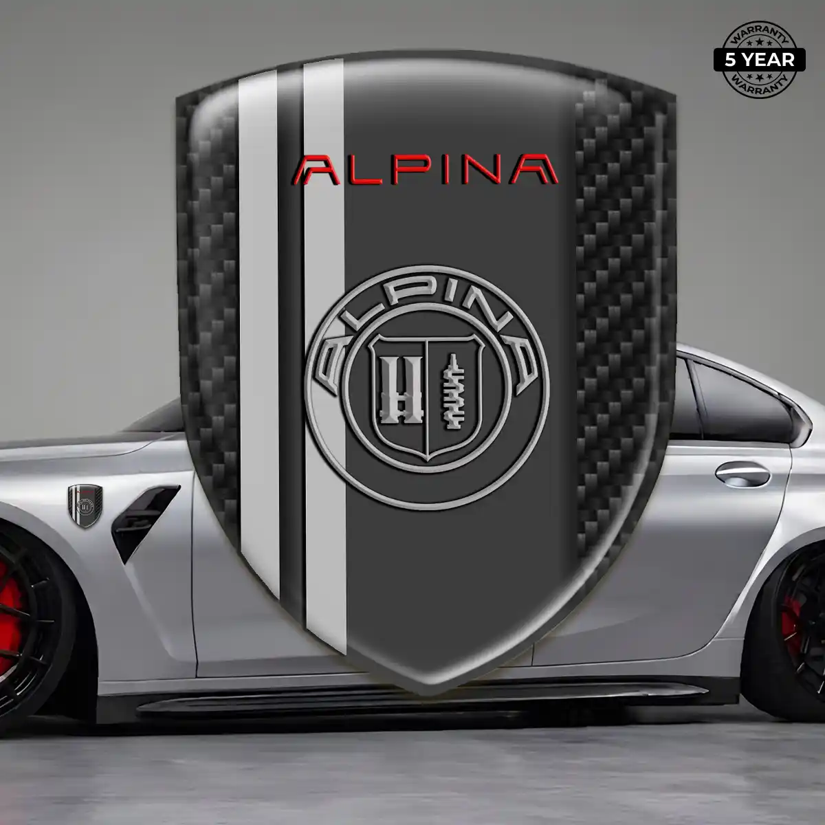 BMW Alpina Automotive Resin Decal Refined Design
