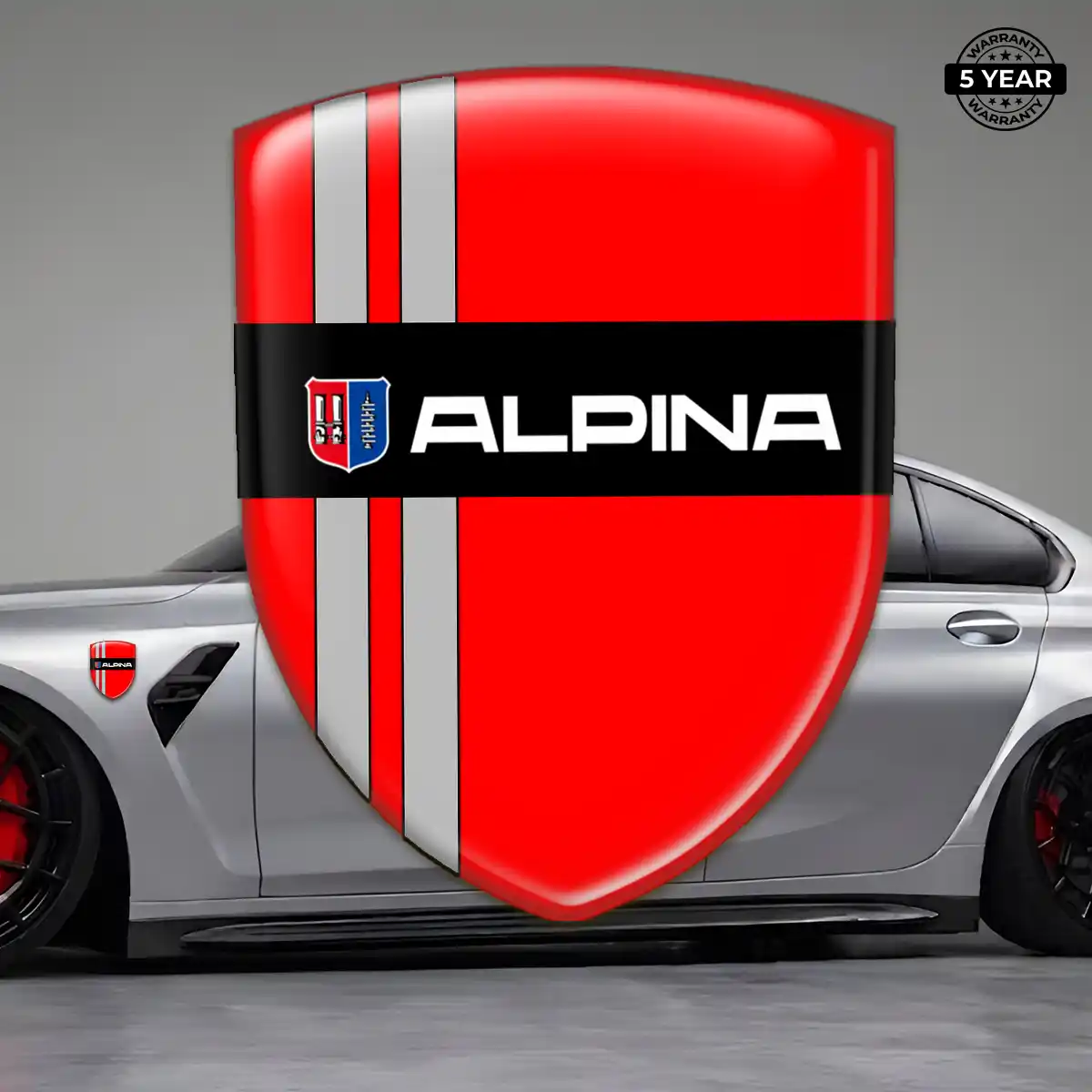 BMW Alpina Automotive Resin Decal Sleek Style