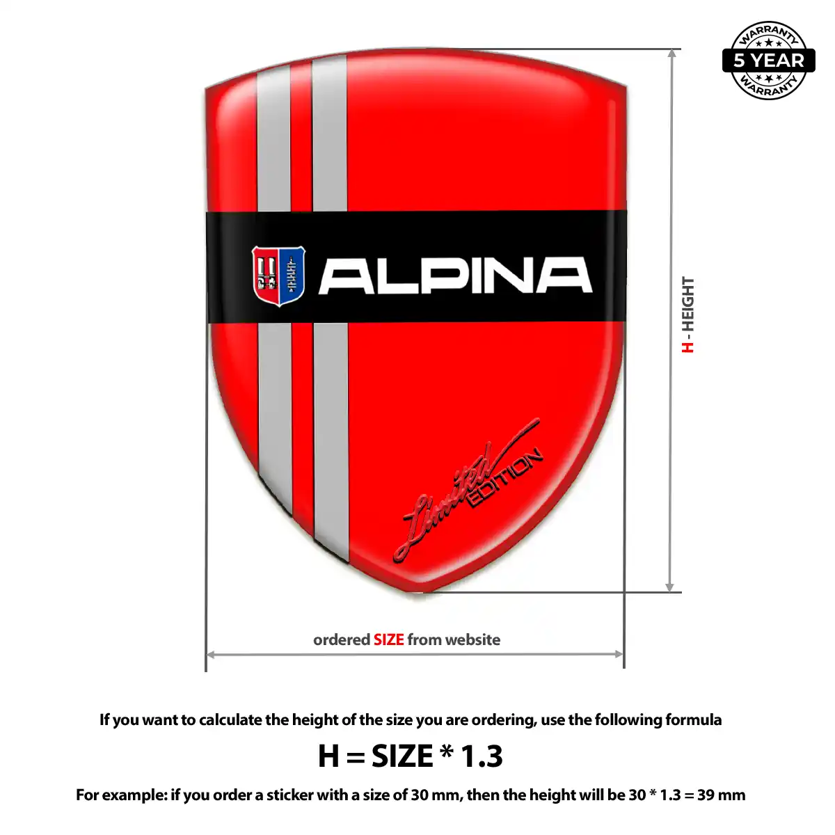 BMW Alpina Badge Sleek Style