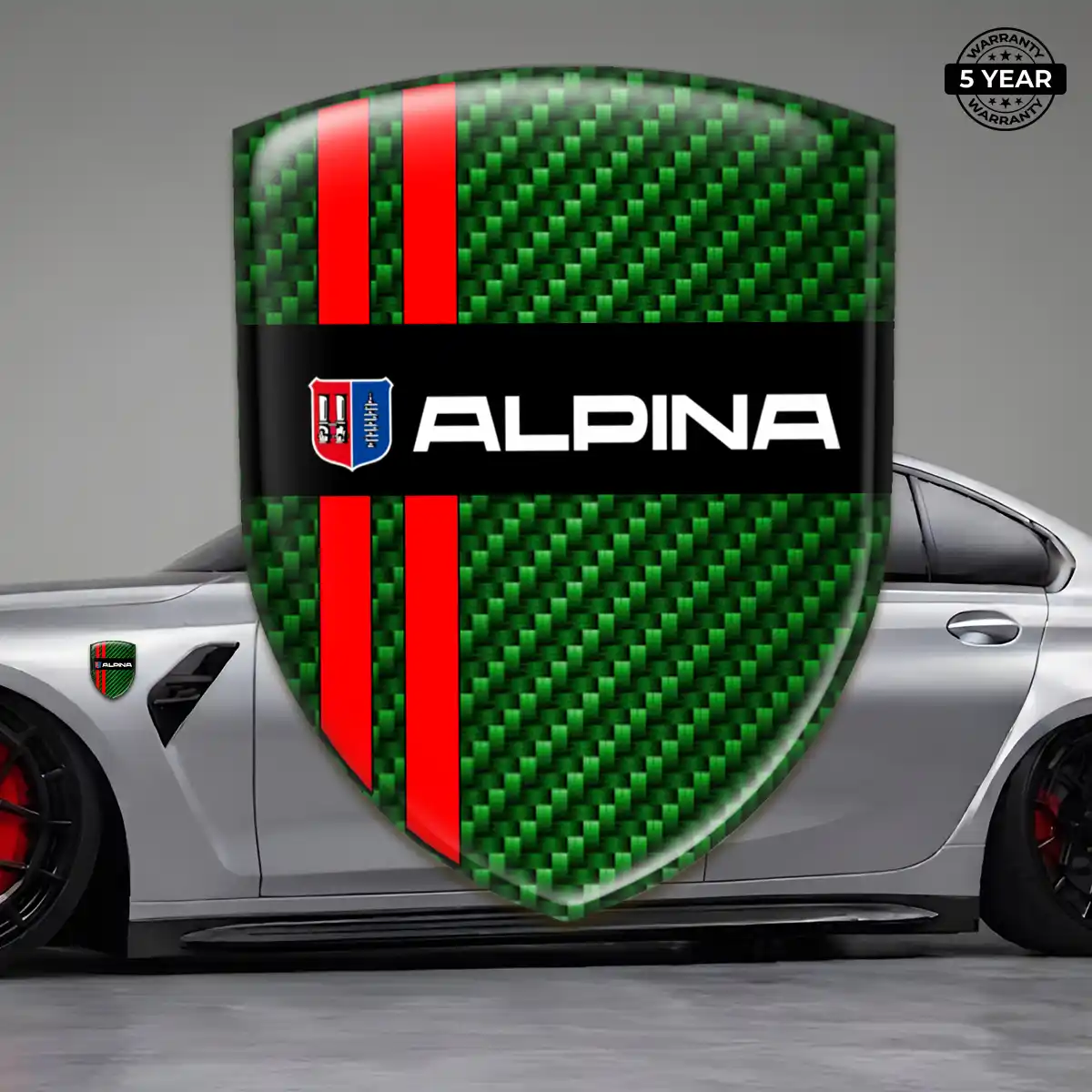 BMW Alpina Car Emblem Decal Elite Finish