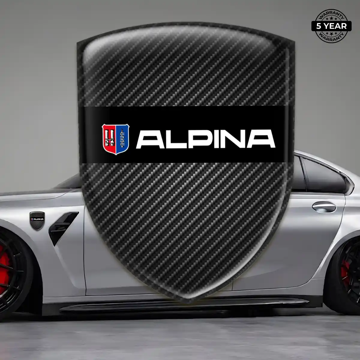 BMW Alpina Car Emblem Decal Refined Design