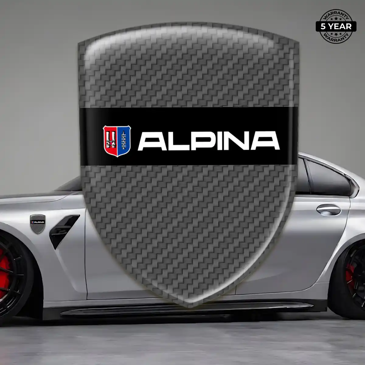 BMW Alpina Car Emblem Decal Sleek Style