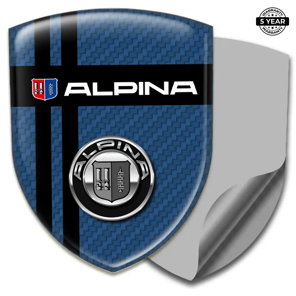 BMW Alpina Car Emblem Overlay Sleek Style