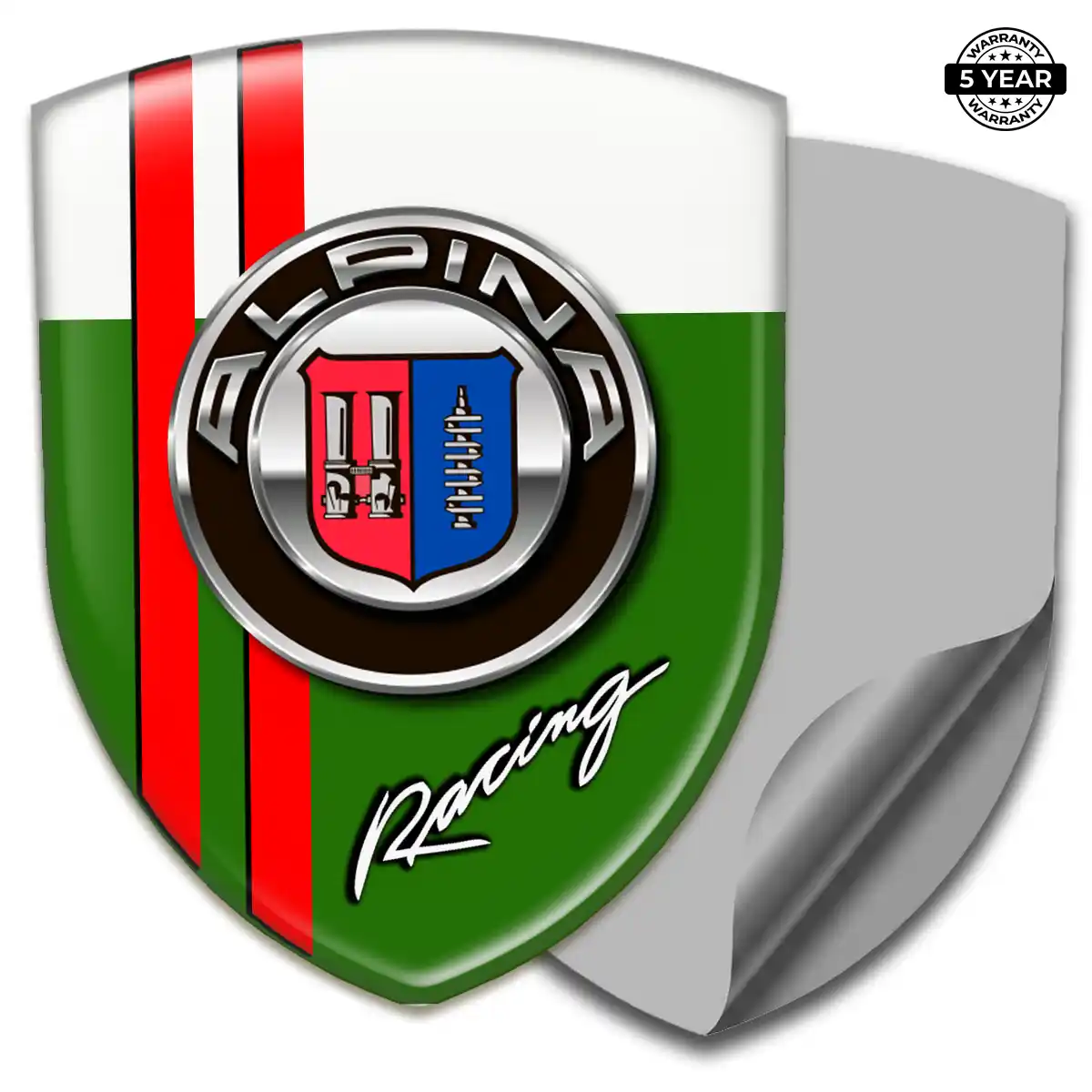 BMW Alpina Car Emblem Sticker Refined Design