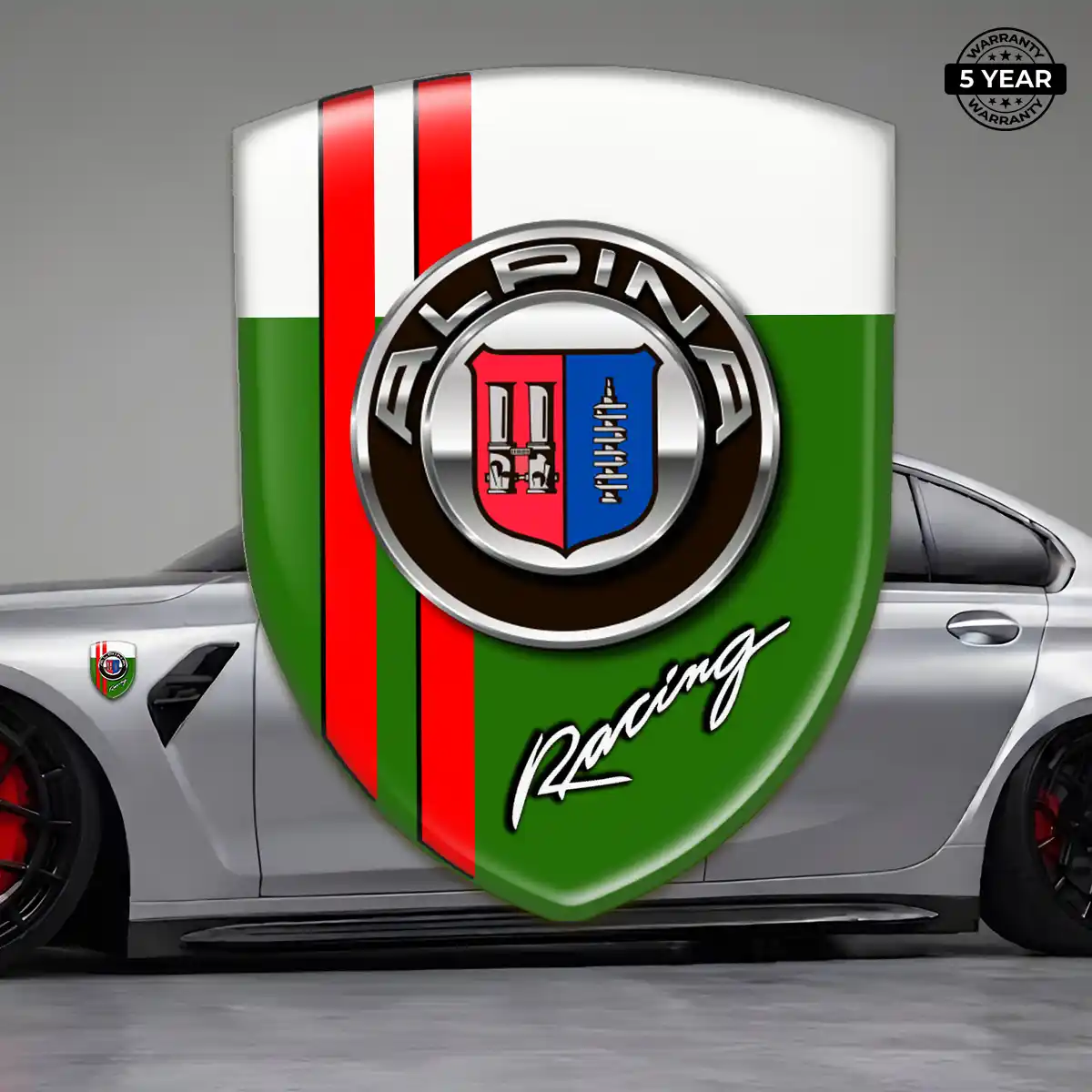 BMW Alpina Car Emblem Sticker Refined Design