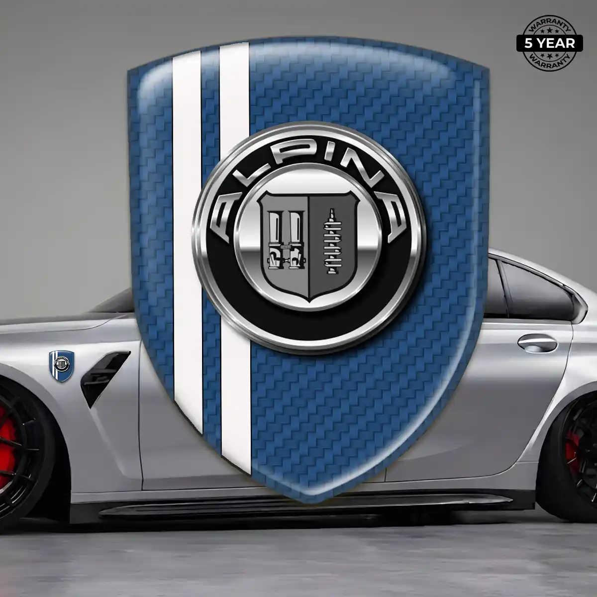 BMW Alpina Crest Emblem Sleek Style