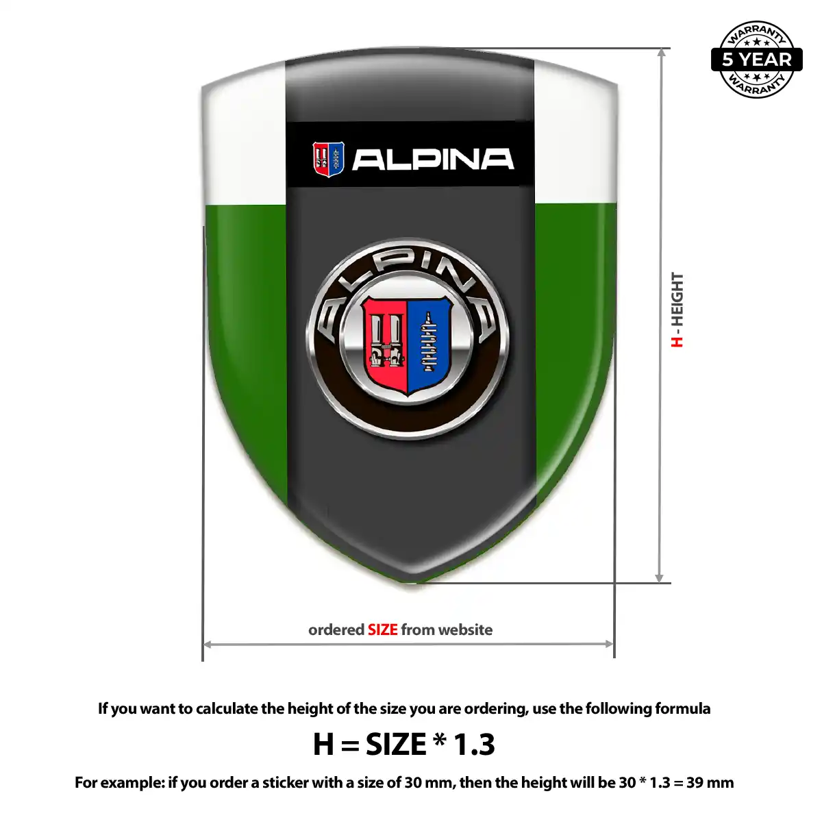 BMW Alpina Crest Logo Emblem Refined Design