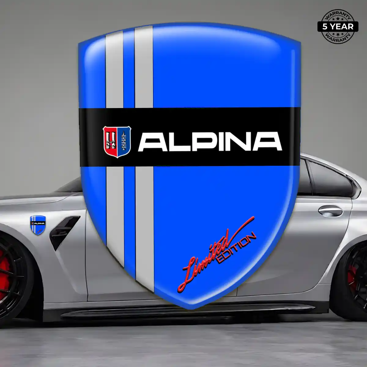 BMW Alpina Domed Badge Elite Finish