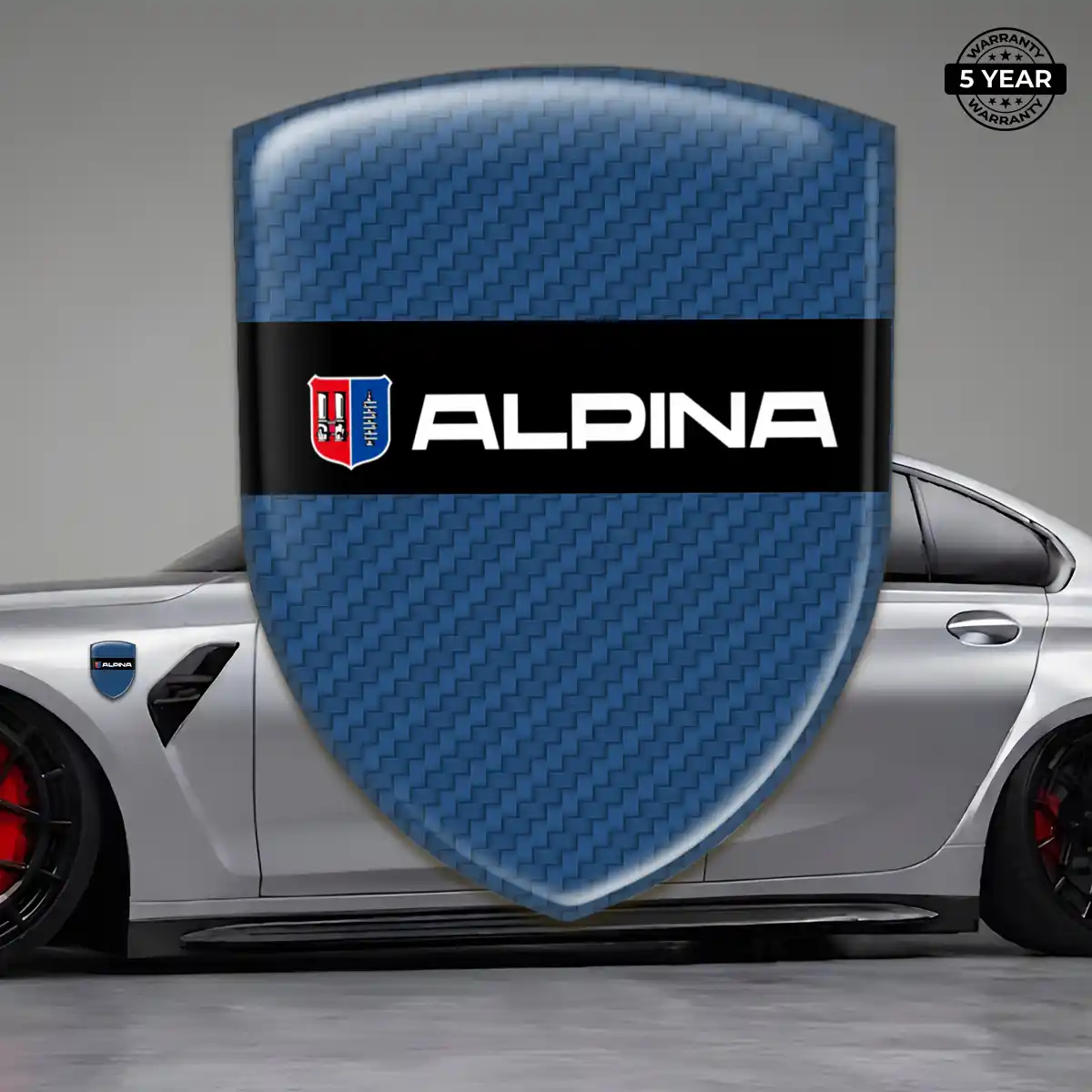 BMW Alpina Domed Badge Sleek Style