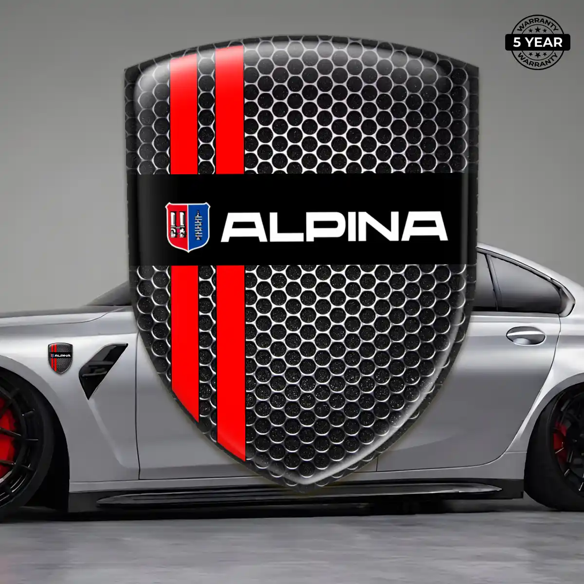 BMW Alpina Domed Car Sticker Elite Finish