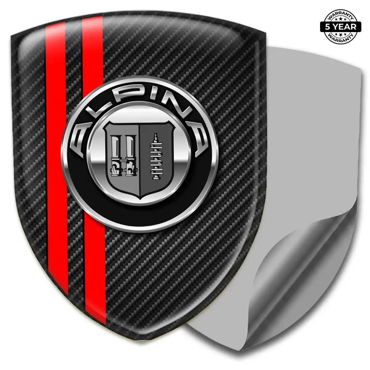BMW Alpina Domed Decal Sleek Style