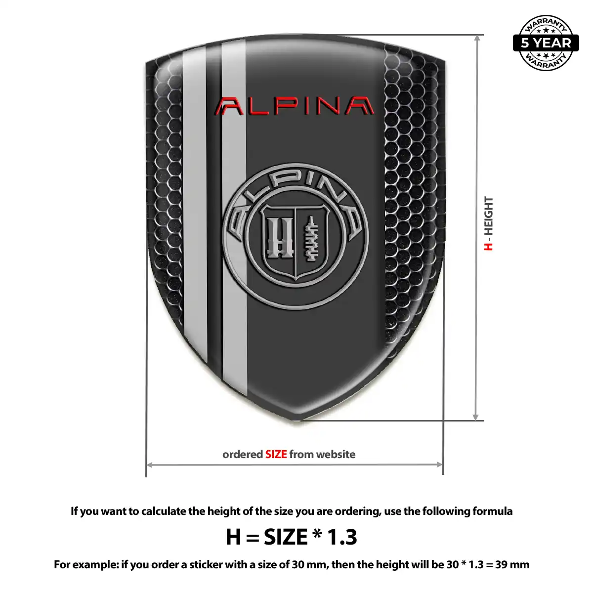 BMW Alpina Domed Emblem Refined Design